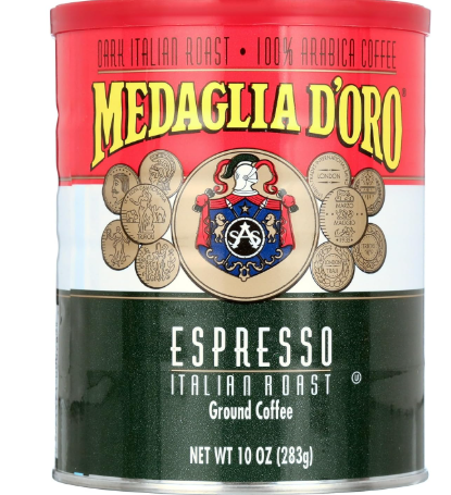 medaglia coffee tin